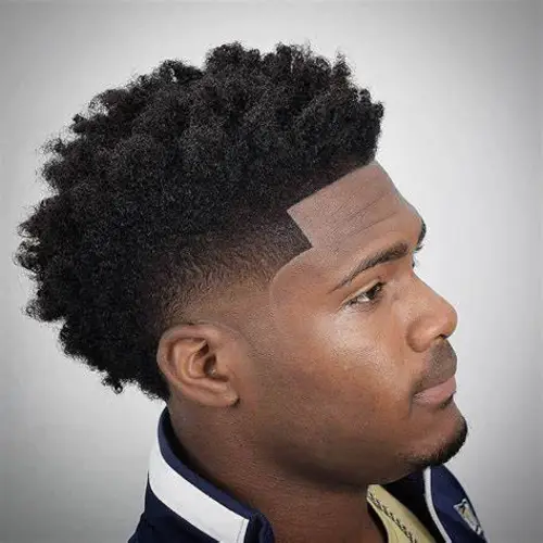 Temp Fade Haircut Black Men