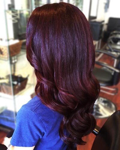 Chocolate Cherry Hair Color